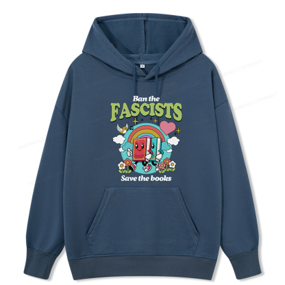 Pagewings Ban the Fascists Save the Books Unisex Classic Hoodie