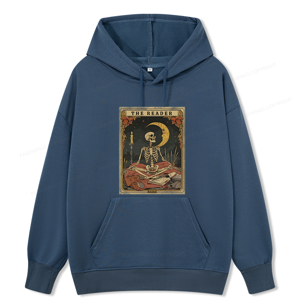 Pagewings The Reader Tarot Card Unisex Classic Hoodie