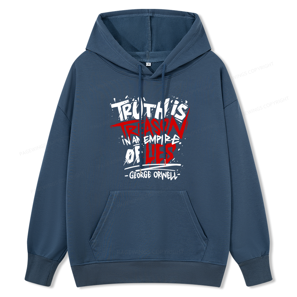 Pagewings Truth Is Treason In An Empire Of Lies Unisex Classic Hoodie