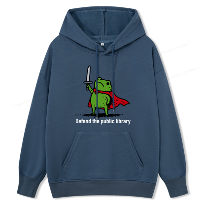 Pagewings Defend The Public Library Unisex Classic Hoodie