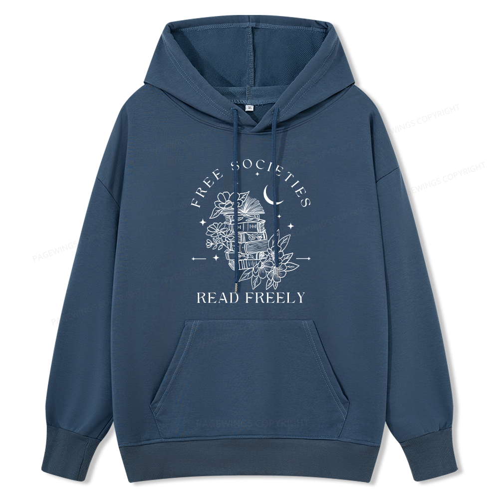Pagewings Free Societies Read Freely Unisex Classic Hoodie