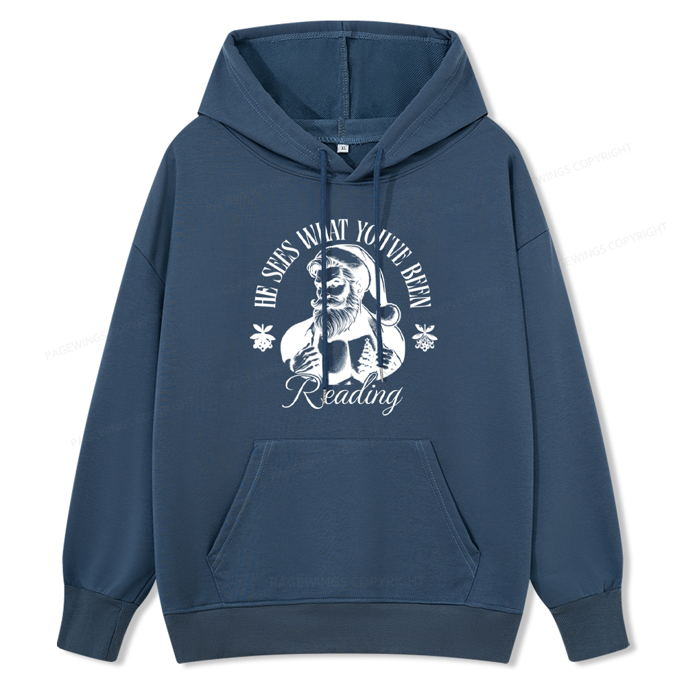 Pagewings He Sees What You've Been Reading Unisex Classic Hoodie
