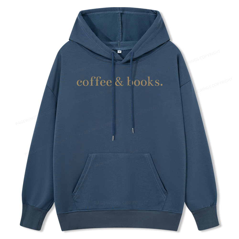 Pagewings Coffee & Books Are All my favorites Unisex Classic Hoodie