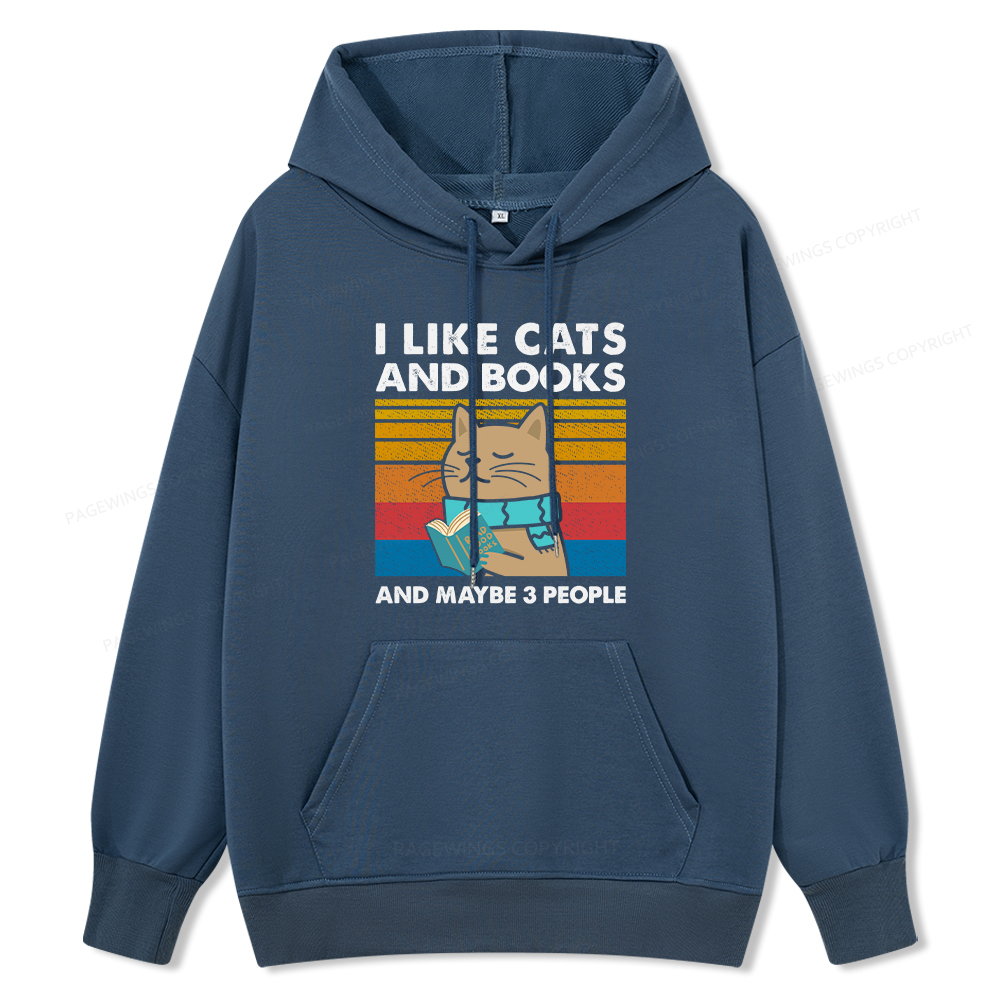 Pagewings Like Book And Maybe 3 People Unisex Classic Hoodie