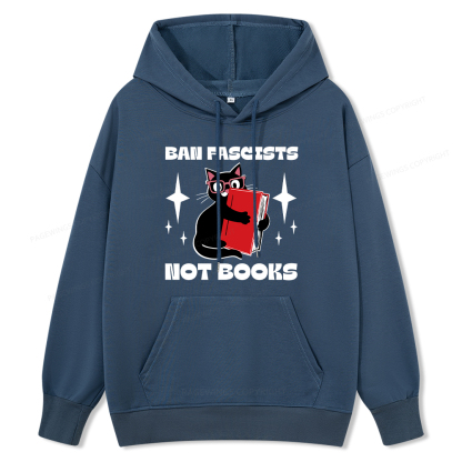 Pagewings Ban Fascists Not Books Unisex Classic Hoodie