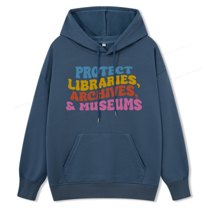 Pagewings Protect Libraries Archives And Museums Unisex Classic Hoodie