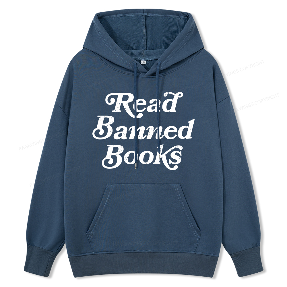 Pagewings Read Banned Books Unisex Classic Hoodie