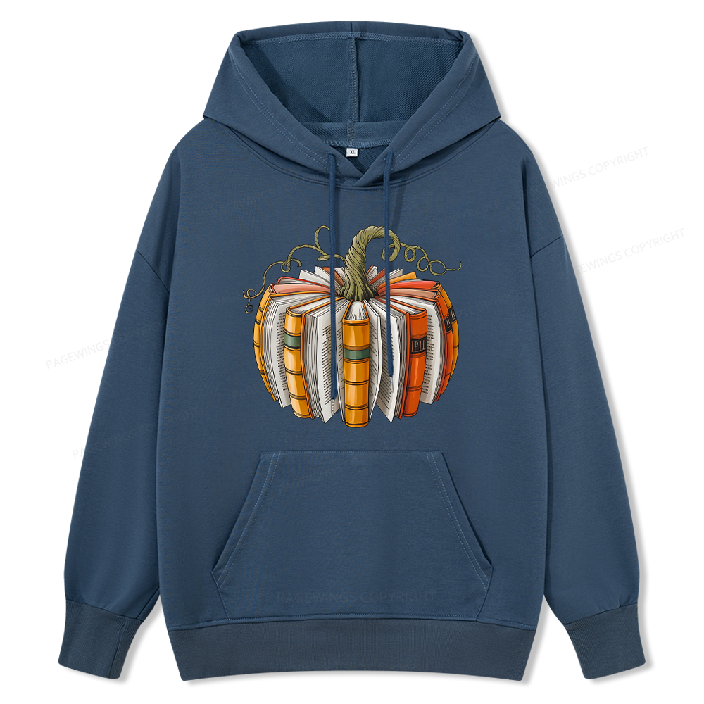 Pagewings Fall Book Pumpkin Unisex Classic Hoodie