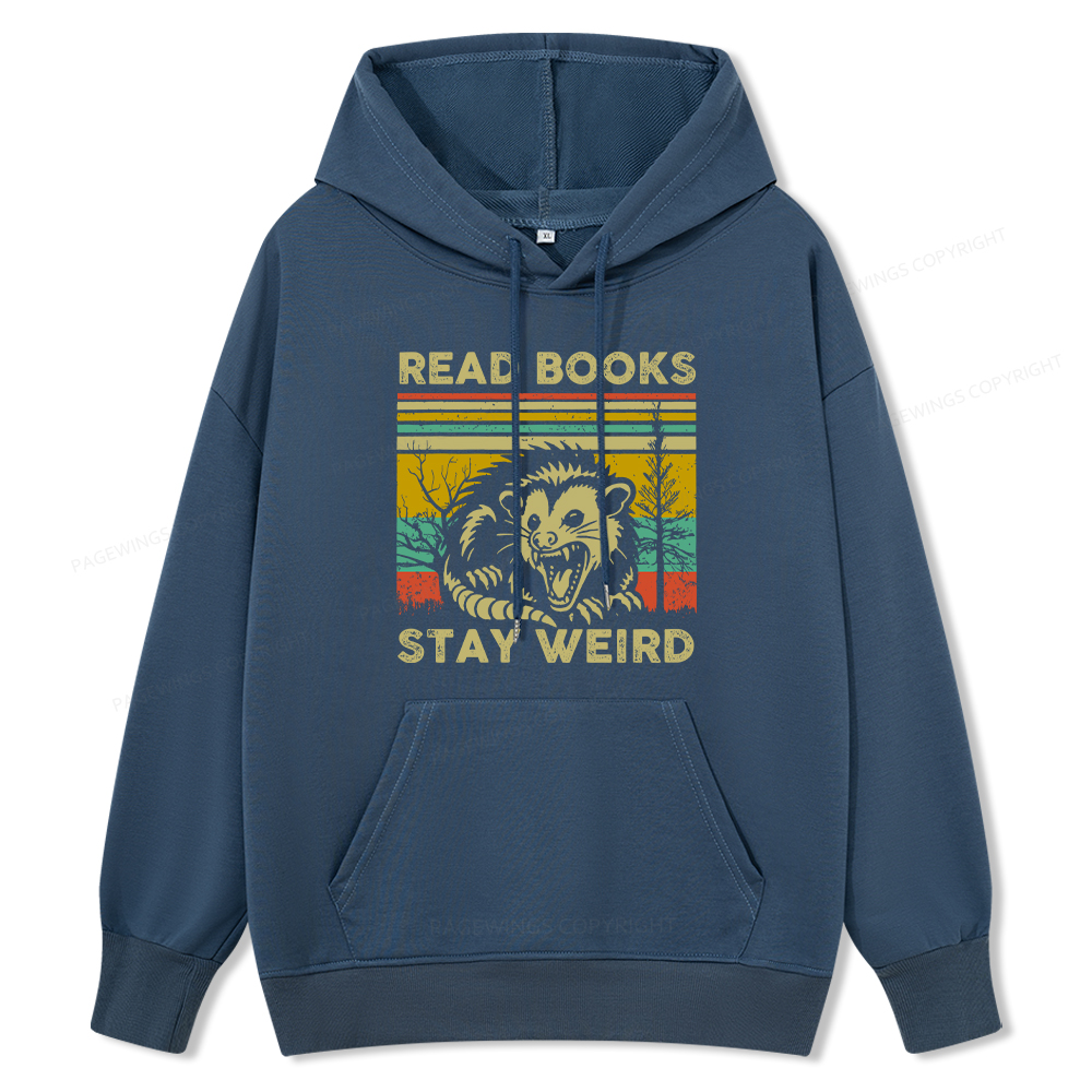 Pagewings Read Books Stay Weird Unisex Classic Hoodie