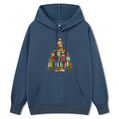 Pagewings Christmas Books Tree Unisex Classic Hoodie