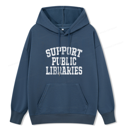 Pagewings Support Public Libraries Unisex Classic Hoodie