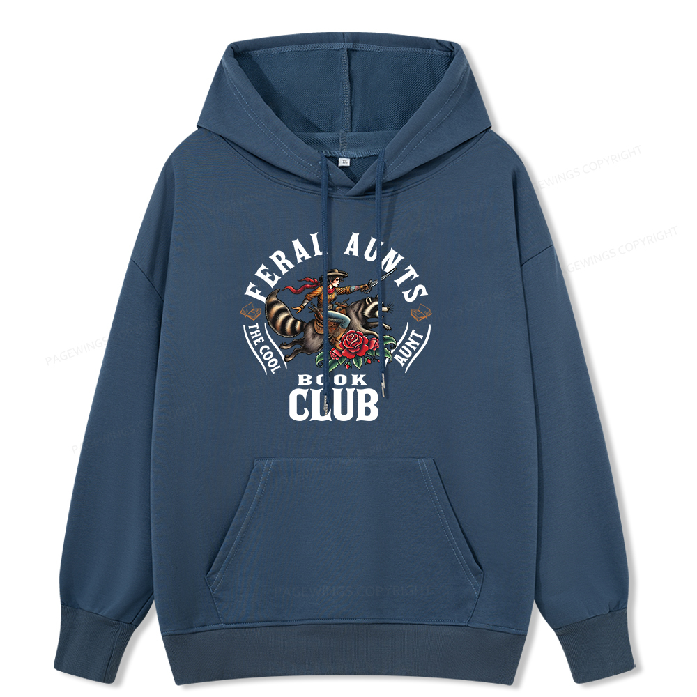 Pagewings Feral Aunt Social Book Club Unisex Classic Hoodie