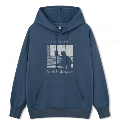 Pagewings I Do Not Think Therefore I Do Not Am Unisex Classic Hoodie