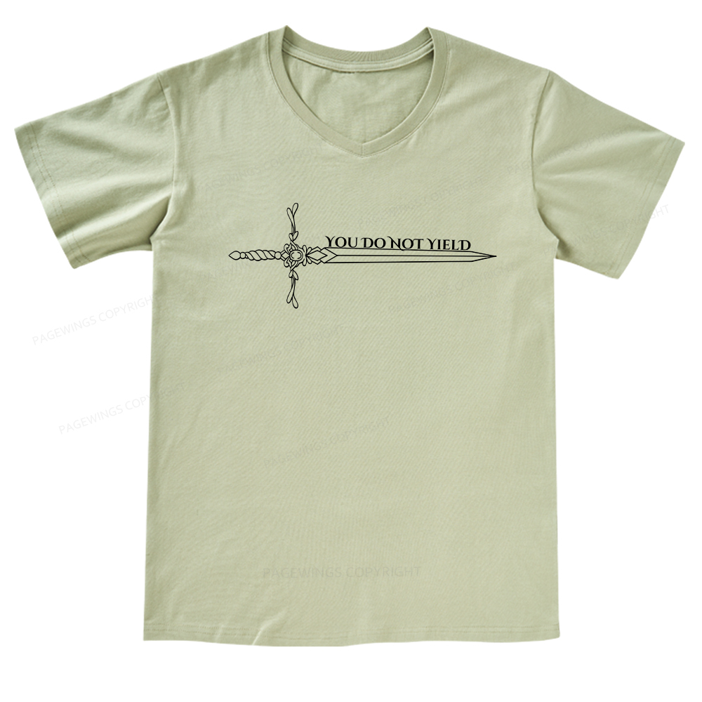 Pagewings You Do Not Yield V-neck T-shirt