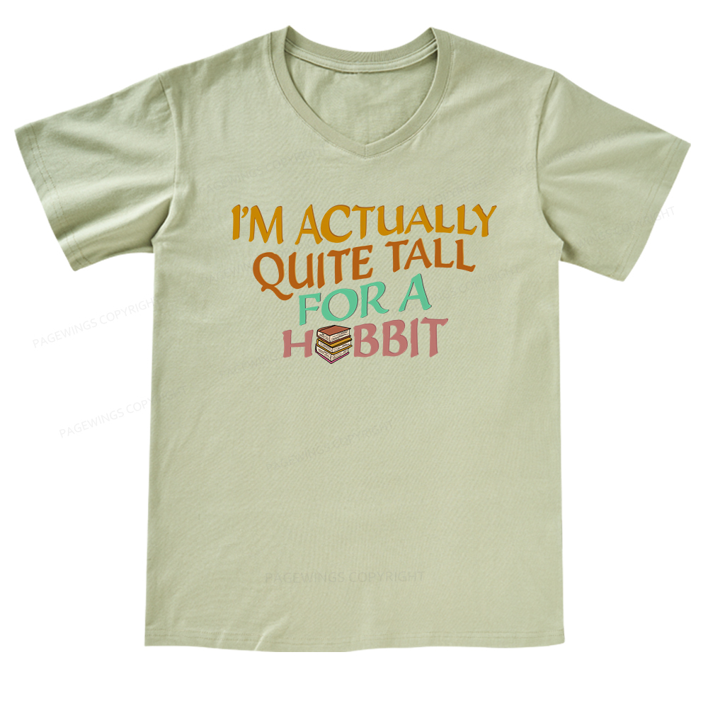 Pagewings I'm Actually Quite Tall V-neck T-shirt