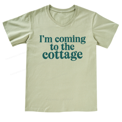 Pagewings I'm Coming To The Cottage V-neck T-shirt
