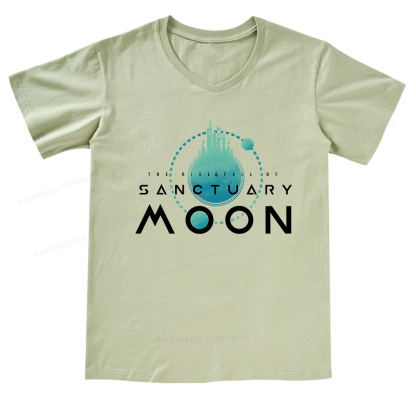 Pagewings Sanctuary Moon V-neck T-shirt