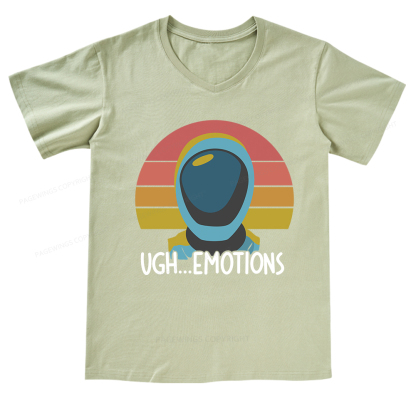 Pagewings Ugh...Emotions V-neck T-shirt