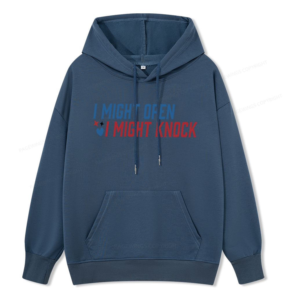 Pagewings I Might Knock Unisex Classic Hoodie
