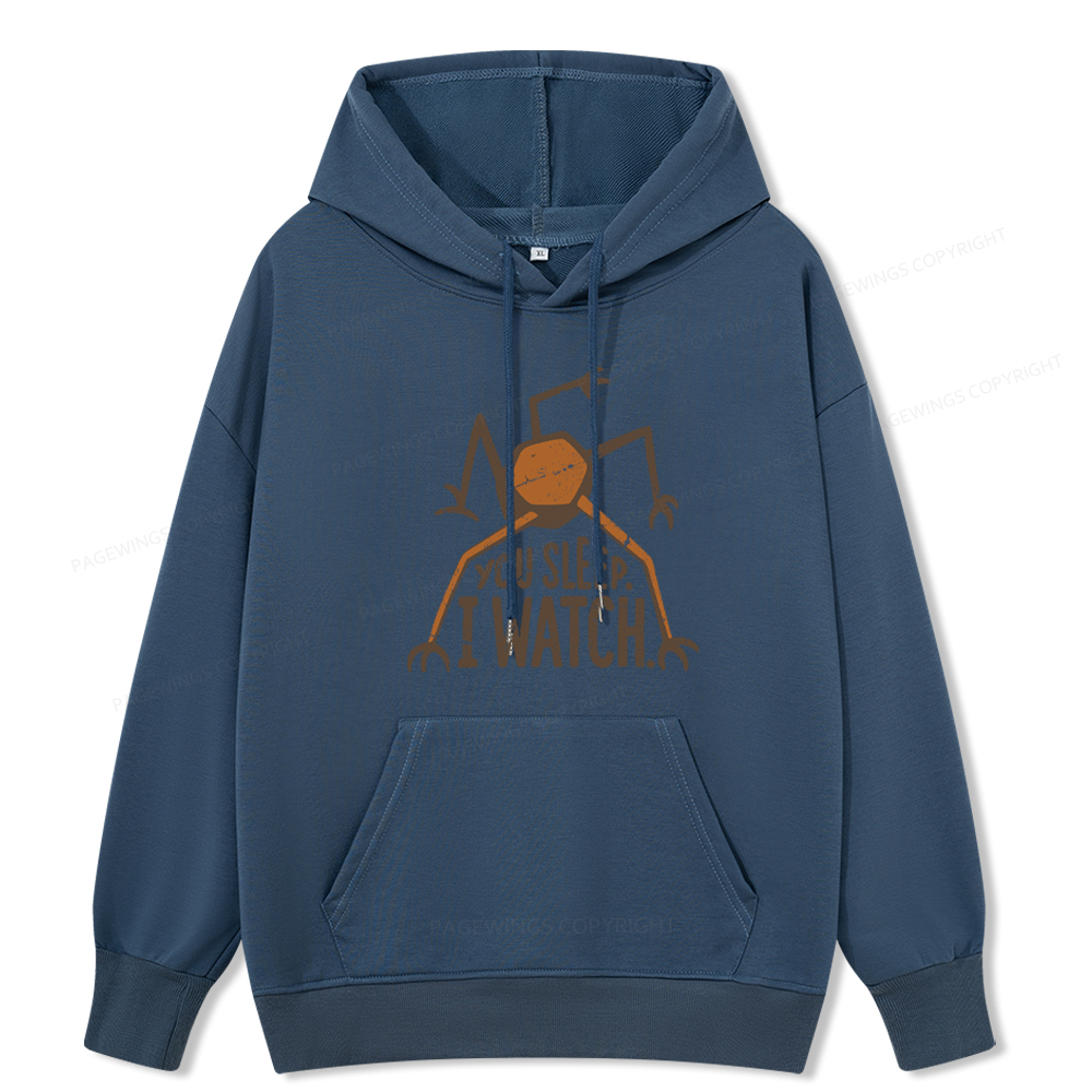 Pagewings You Sleep I Watch Unisex Classic Hoodie