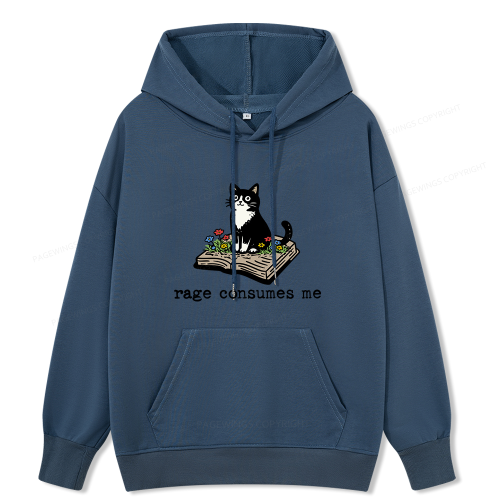 Pagewings Rage Consumes Me Unisex Classic Hoodie