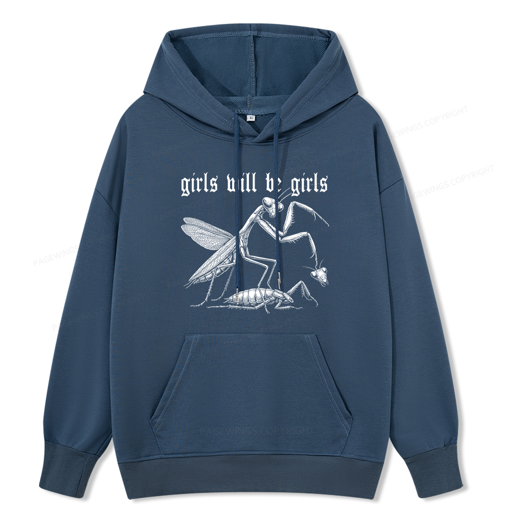 Pagewings Girls Will Be Girls Unisex Classic Hoodie