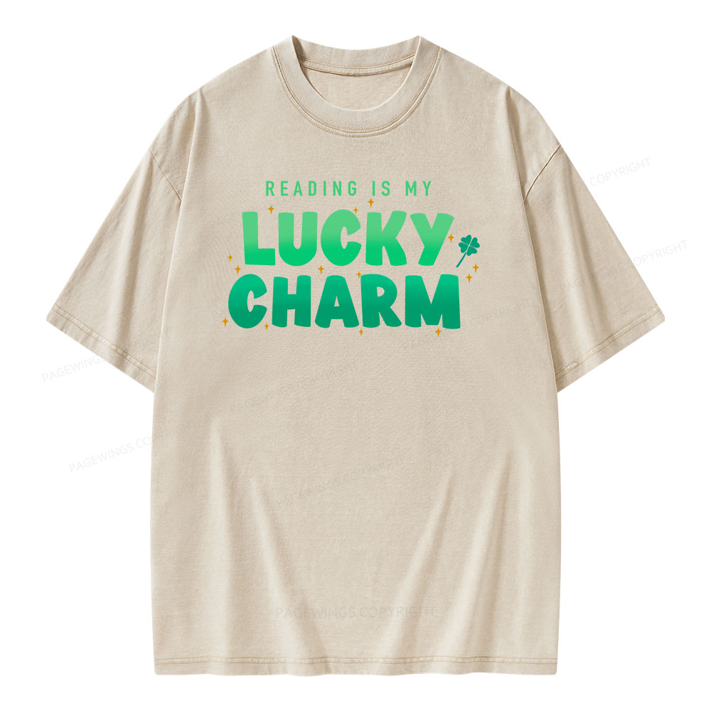 Pagewings Lucky Charm Shirt Unisex Washed T-shirt