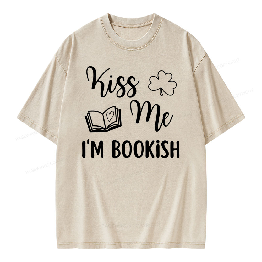 Pagewings Book Funny, Reader Bookworm Librarian Shirt Gift Unisex Washed T-shirt