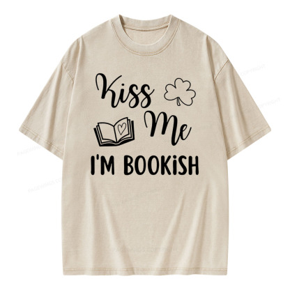 Pagewings Book Funny, Reader Bookworm Librarian Shirt Gift Unisex Washed T-shirt