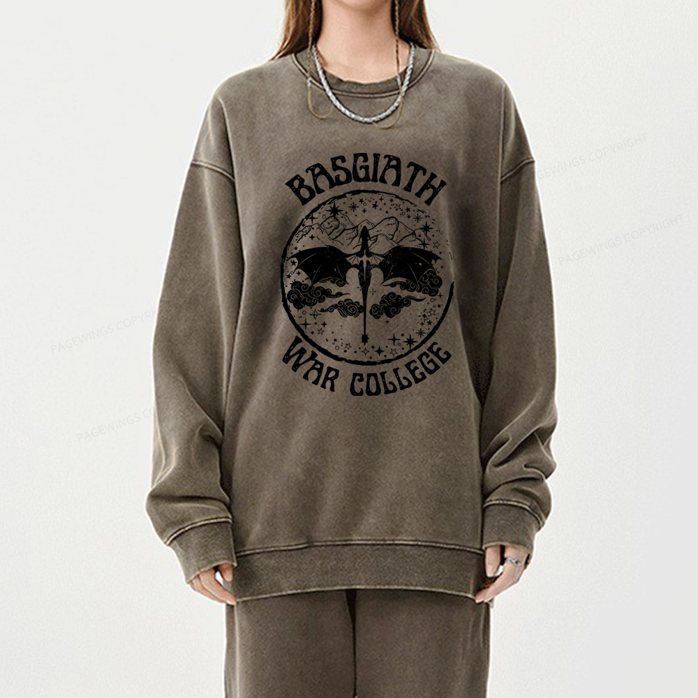 Pagewing Fouth Wings Unisex Washed Sweatshirt