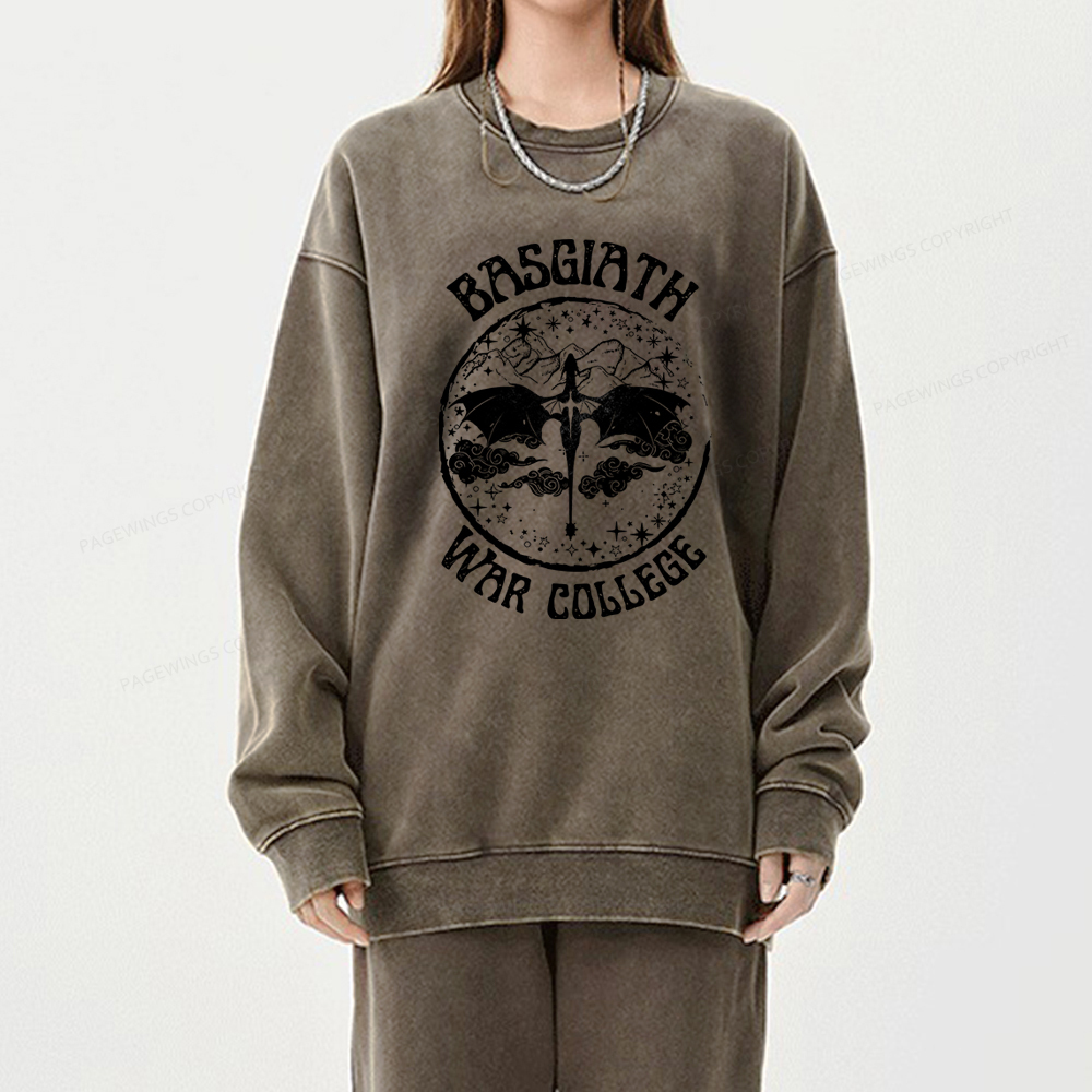 Pagewing Fouth Wings Unisex Washed Sweatshirt