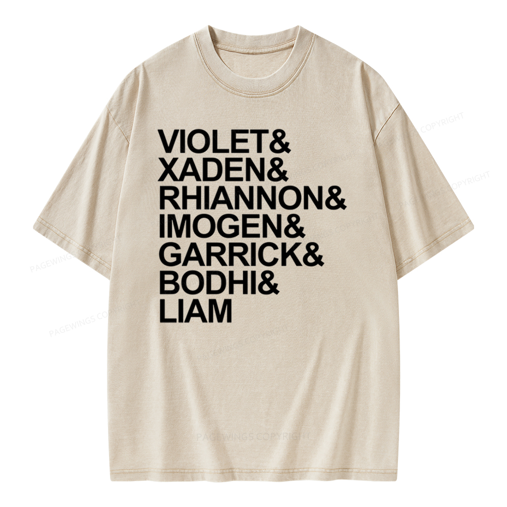 Pagewing Fourth Wing MC Classic T-Shirt Unisex Washed T-shirt