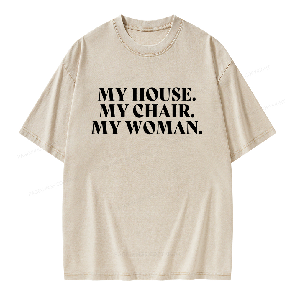 Pagewing My House Fourth Wing Classic T-Shirt Unisex Washed T-shirt