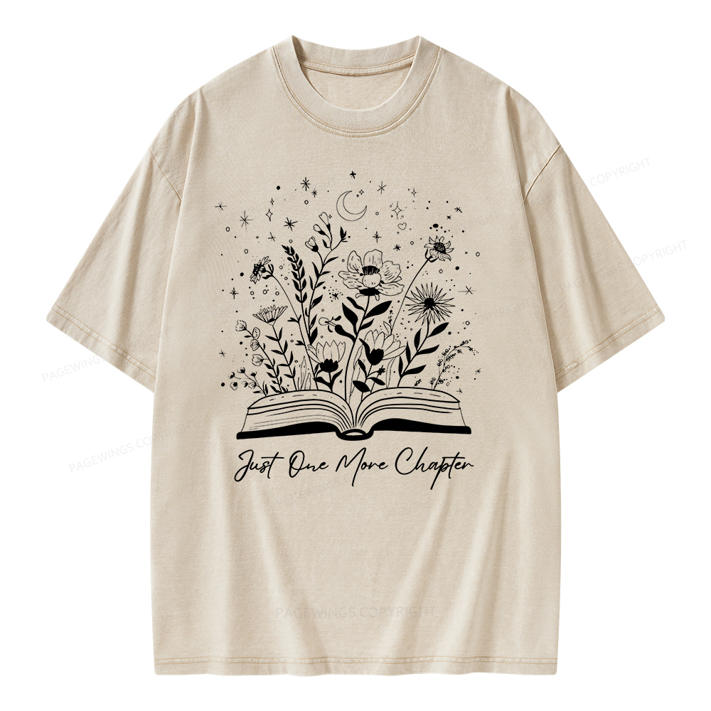 Pagewing Gift For Book Lover, Reading Shirt Unisex Washed T-shirt