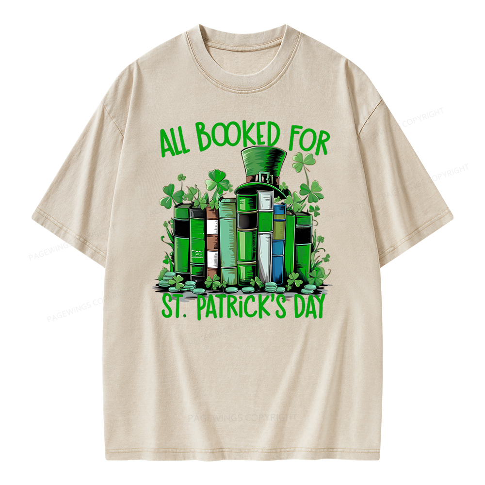 Pagewing Bookish Shirt,Funny Book Lover Shirt Unisex Washed T-shirt