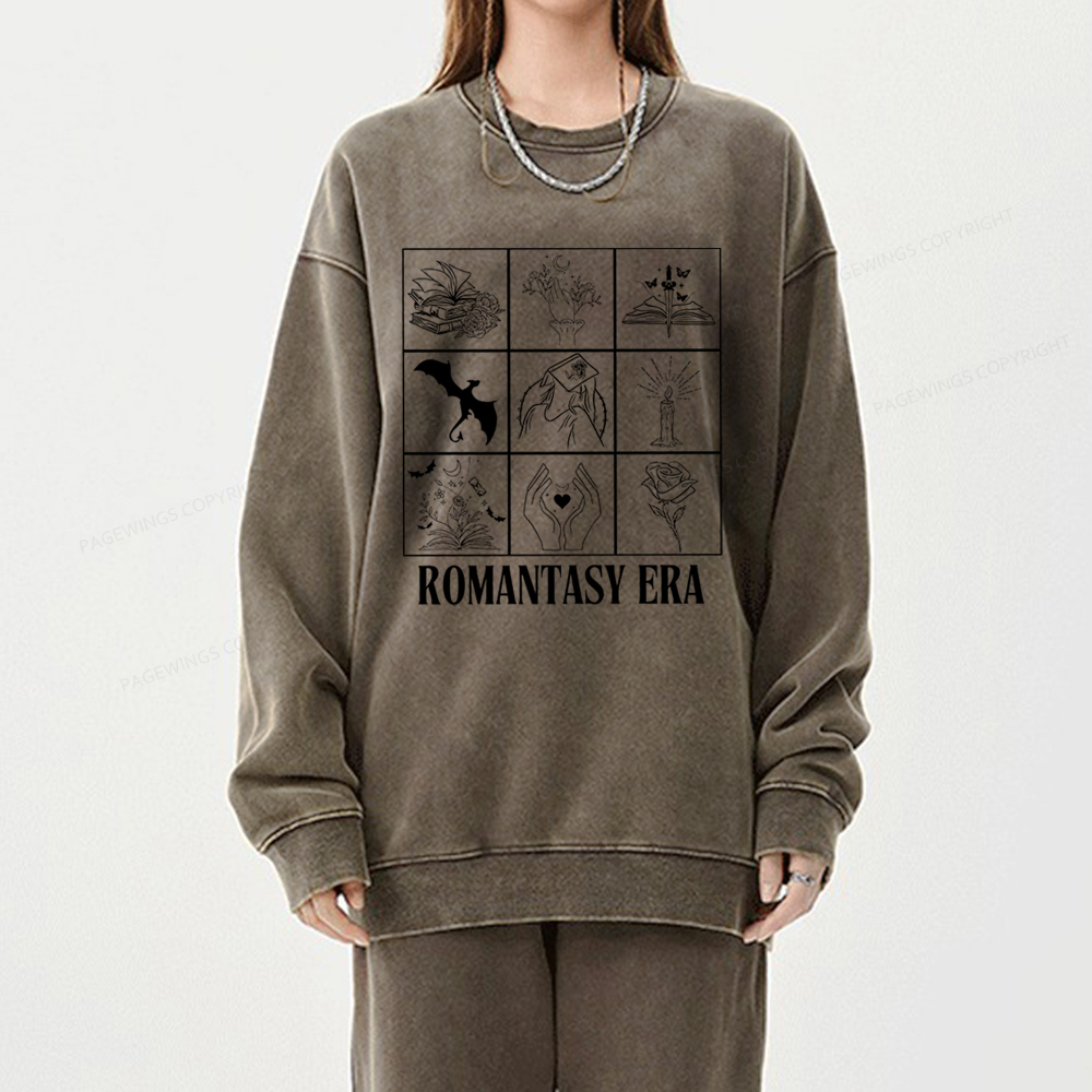 Pagewings Romantasy Era Book Shirt Comfort Colors t-shirt Unisex Washed Sweatshirt