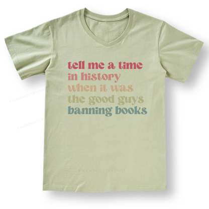 Pagewings Tell Me a Time in History V-neck T-shirt