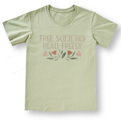 Pagewings Read Freely V-neck T-shirt