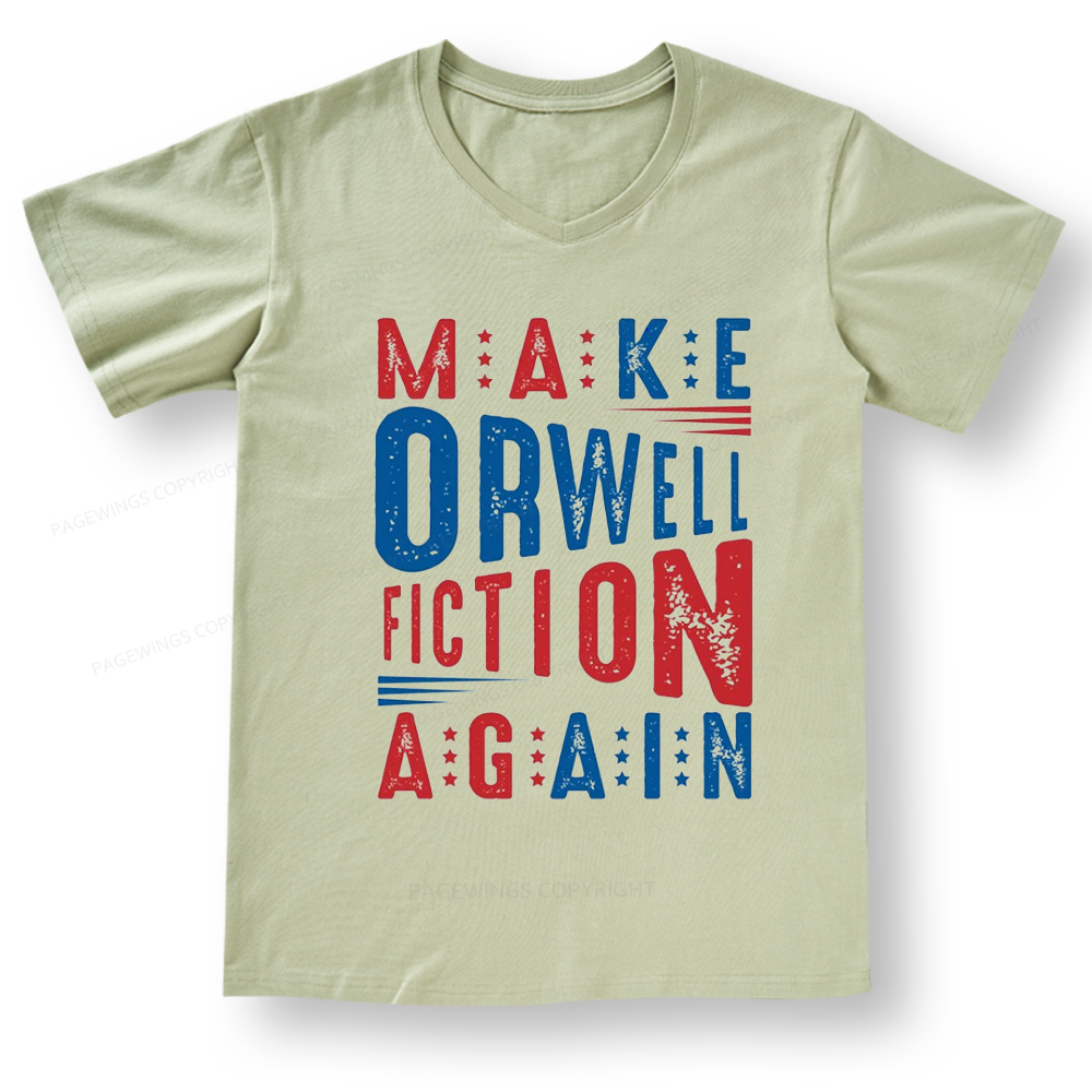 Pagewings 1984 Book V-neck T-shirt