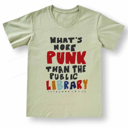 Pagewings What's More Punk Than The Public Library V-neck T-shirt