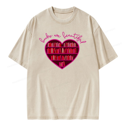 [Copy]Pagewings Librarian Book Reader Funny Book Lover T Shirts Unisex Washed T-shirt