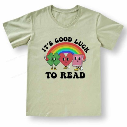 Pagewings St. Patrick's Day Librarian V-neck T-shirt