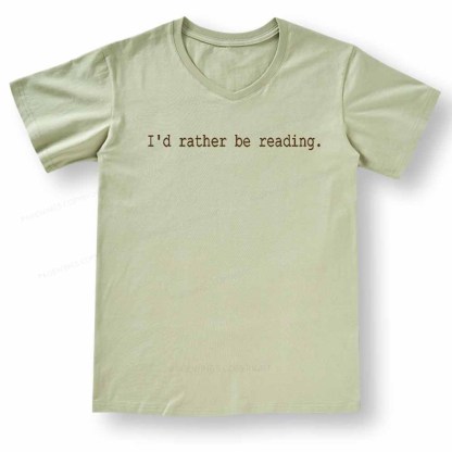 Pagewings I'd Rather Be Reading V-neck T-shirt
