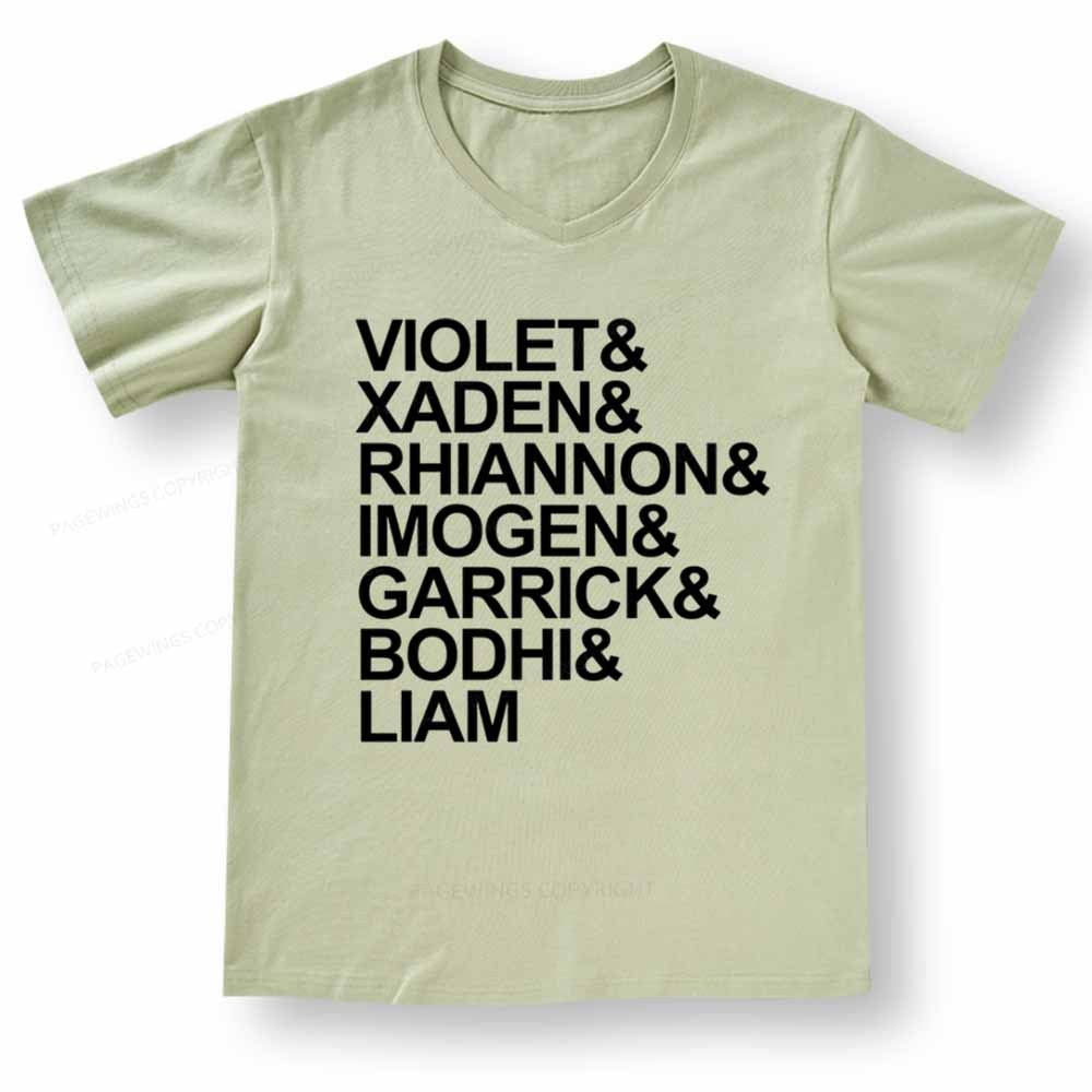 Pagewings Fourth Wing MC Classic T-Shirt V-neck T-shirt