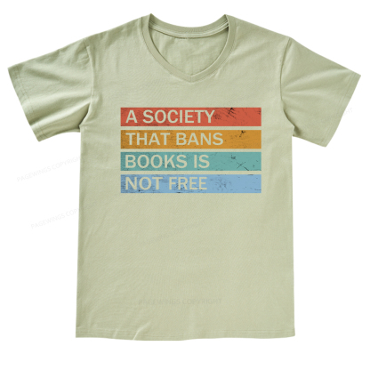 Pagewings Banned Books V-neck T-shirt