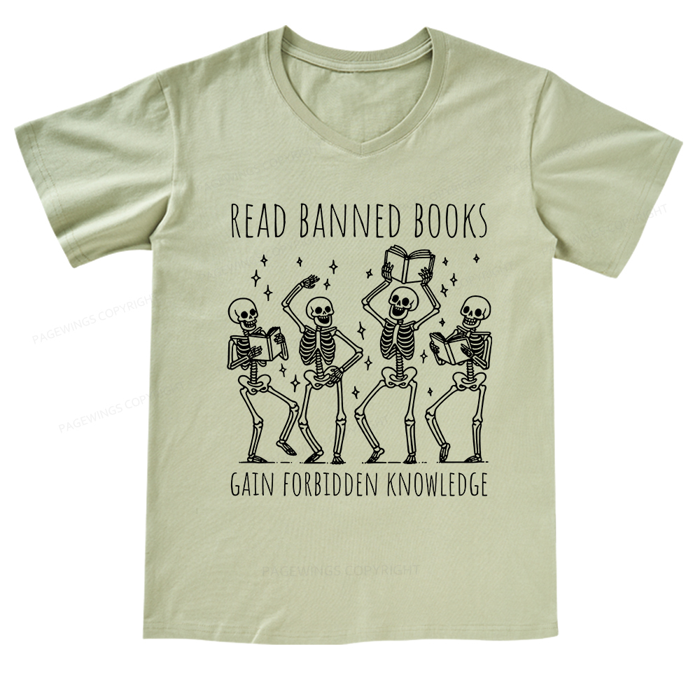 Pagewings Reading Books Tee Book Lover V-neck T-shirt