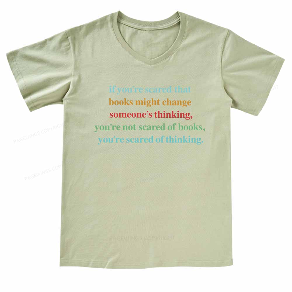 Pagewings Censorship Social Justice V-neck T-shirt 