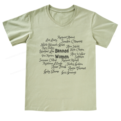 Pagewings Banned books V-neck T-shirt