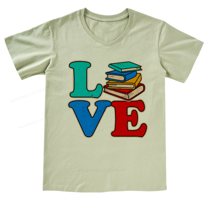 Pagewings Book Lovers V-neck T-shirt