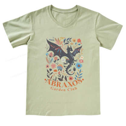 Pagewings Abraxos Flower V-neck T-shirt